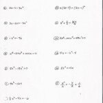 Worksheets Polynomials