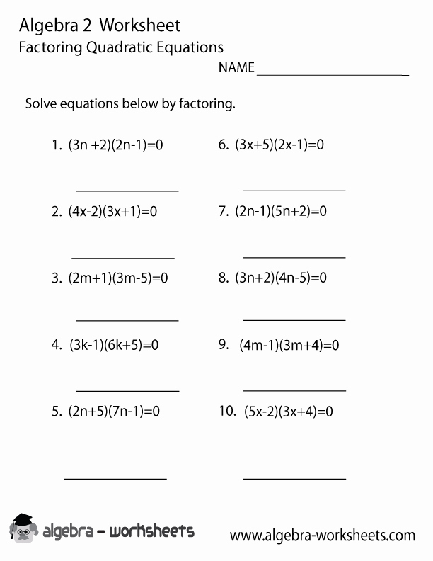 20 Factoring Practice Worksheet Worksheets Decoomo