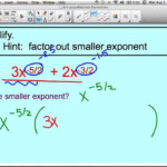 Factoring Out Negative Exponents YouTube