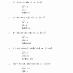 Factoring Trinomials Worksheet Answers Beautiful Factoring In Algebra