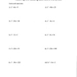 Factoring With Leading Coefficient Worksheet