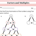 Free Class 5 Maths Factors And Multiples Worksheet Practice Makes Perfect