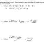 Solved Factoring Out Least Powers Show The Algebra Steps Chegg