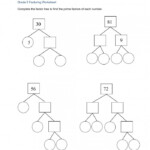 Worksheet For Prime Factorization